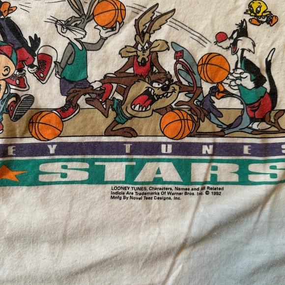 1992 Looney Tunes 90s Retro Basketball Tank Top - Picture 3 of 3